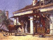David Maitland Armstrong Store on the Erie Canal France oil painting reproduction